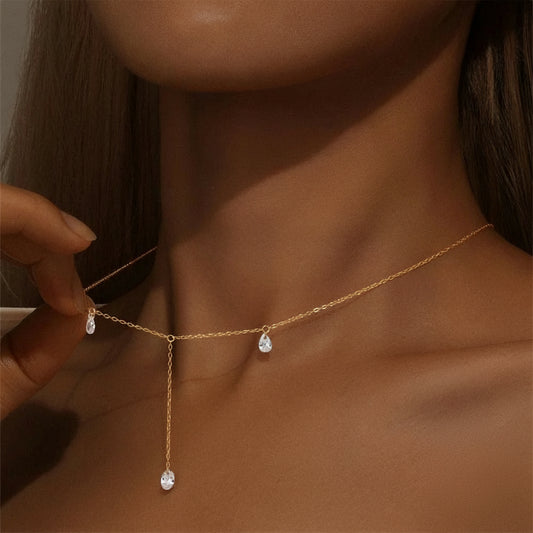 Collier Pendentif Goutte d'Eau