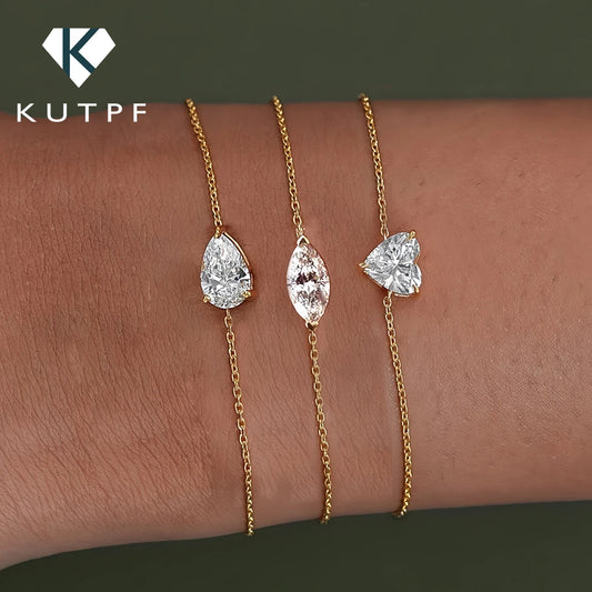 Bracelet Moissanite Solitaire