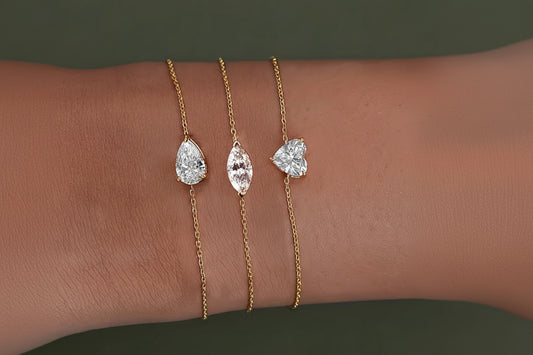 Bracelet Moissanite Solitaire