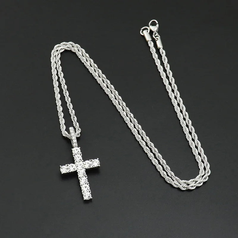 Collier Croix Homme