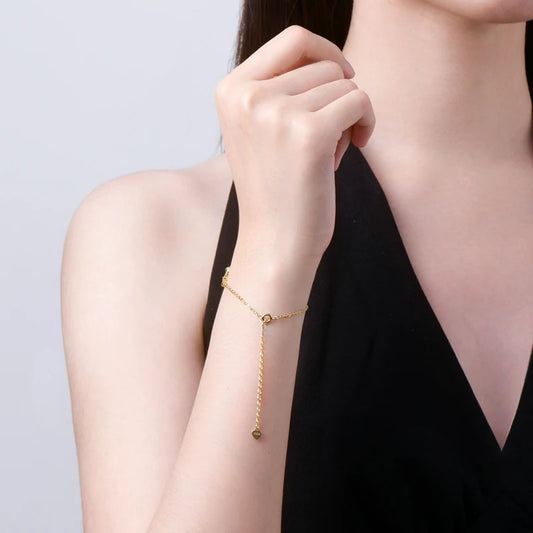 Bracelet Moissanite Trèfle 4 Feuilles