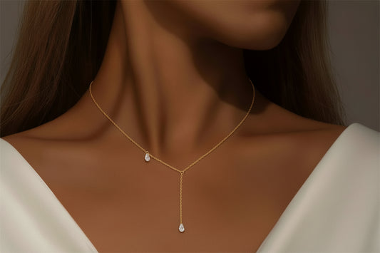 Collier Pendentif Goutte d'Eau