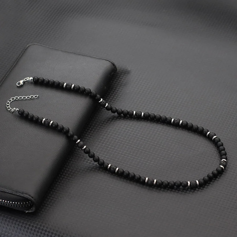 Collier Homme Pierres Naturelles