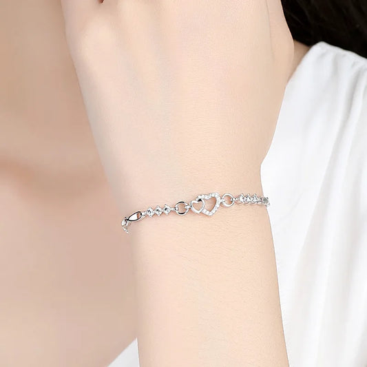 Bracelet Zircon Cœur