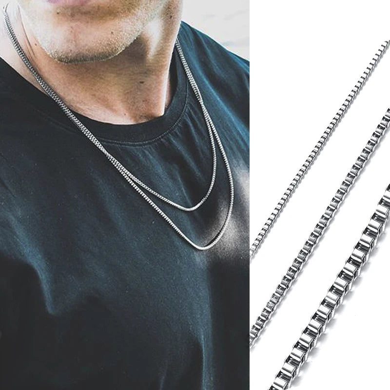 Collier Chaîne Box Homme