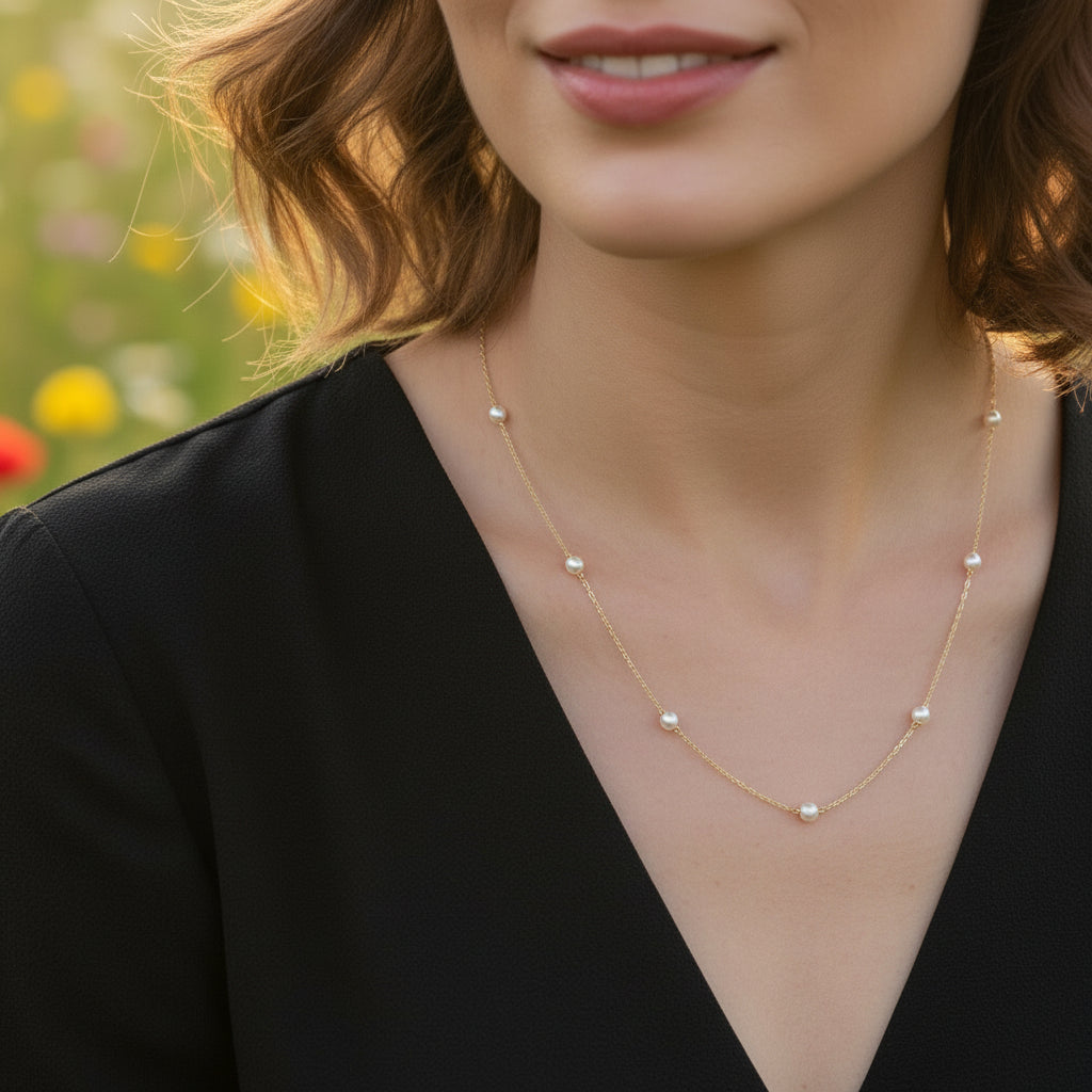 Collier Empilé Perles