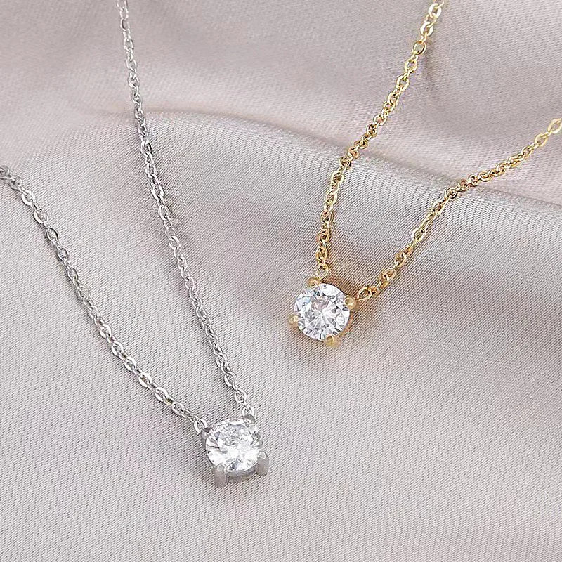 Collier Pendentif Moissanite