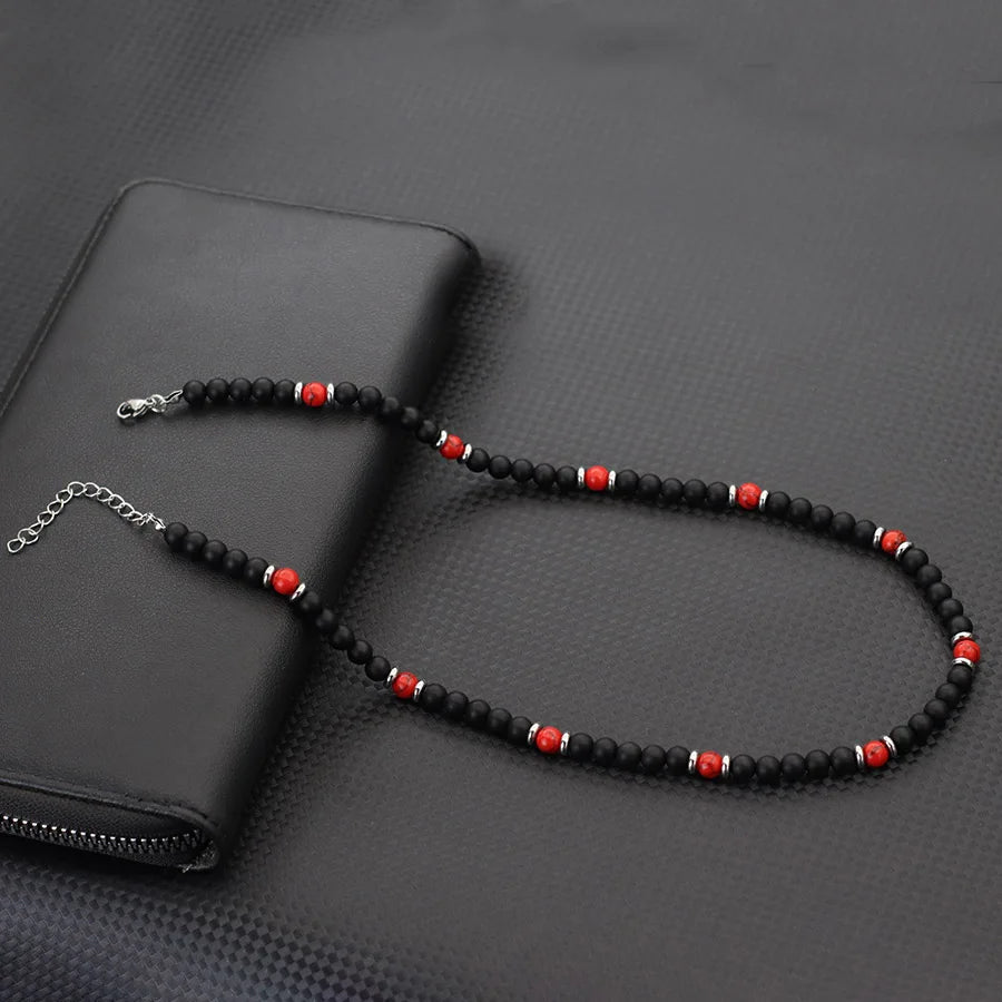 Collier Homme Pierres Naturelles