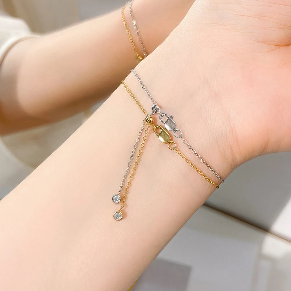 Bracelet Moissanite Solitaire