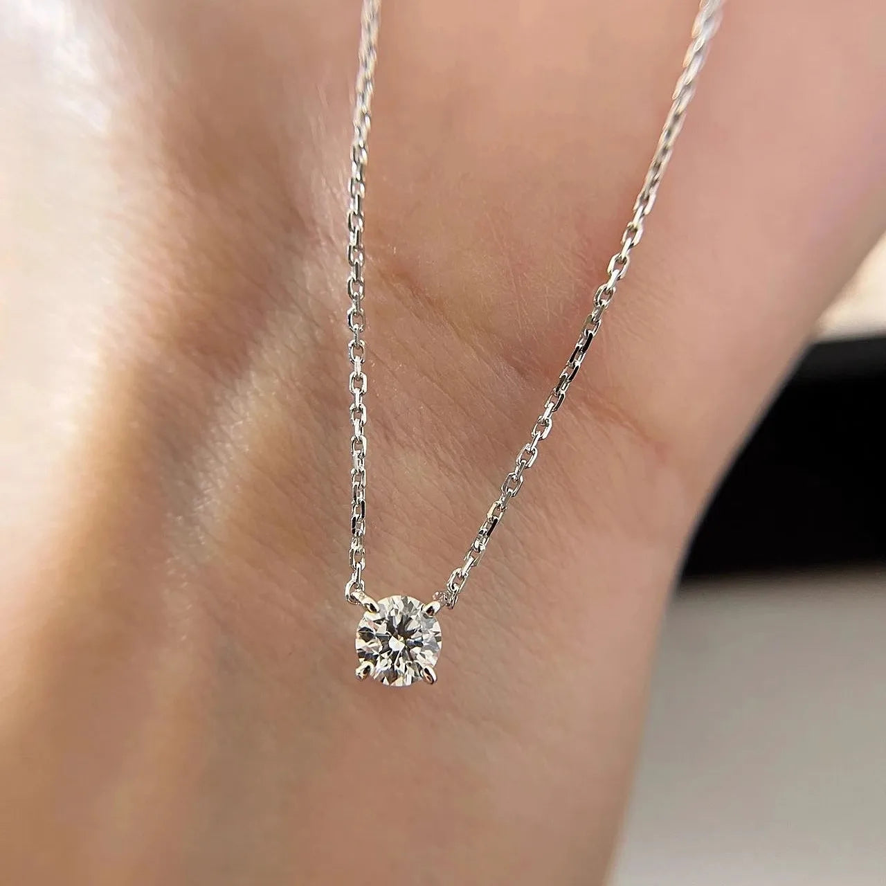 Collier Pendentif Moissanite
