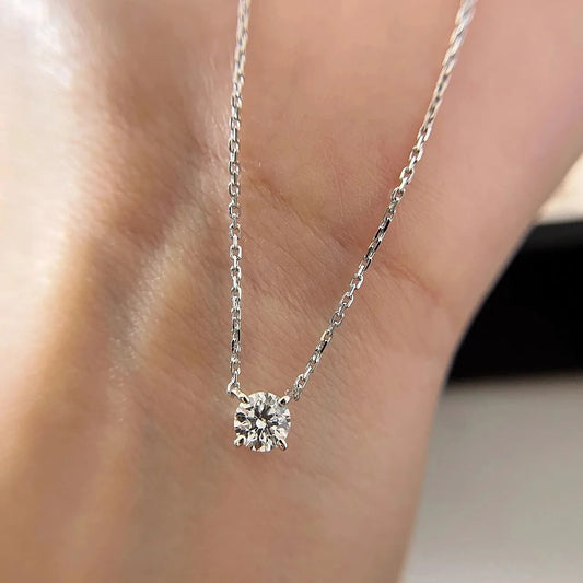 Collier Pendentif Moissanite
