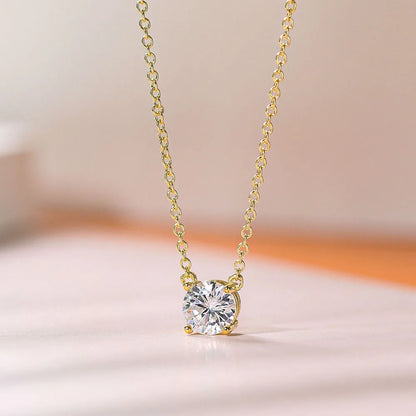Collier Pendentif Moissanite