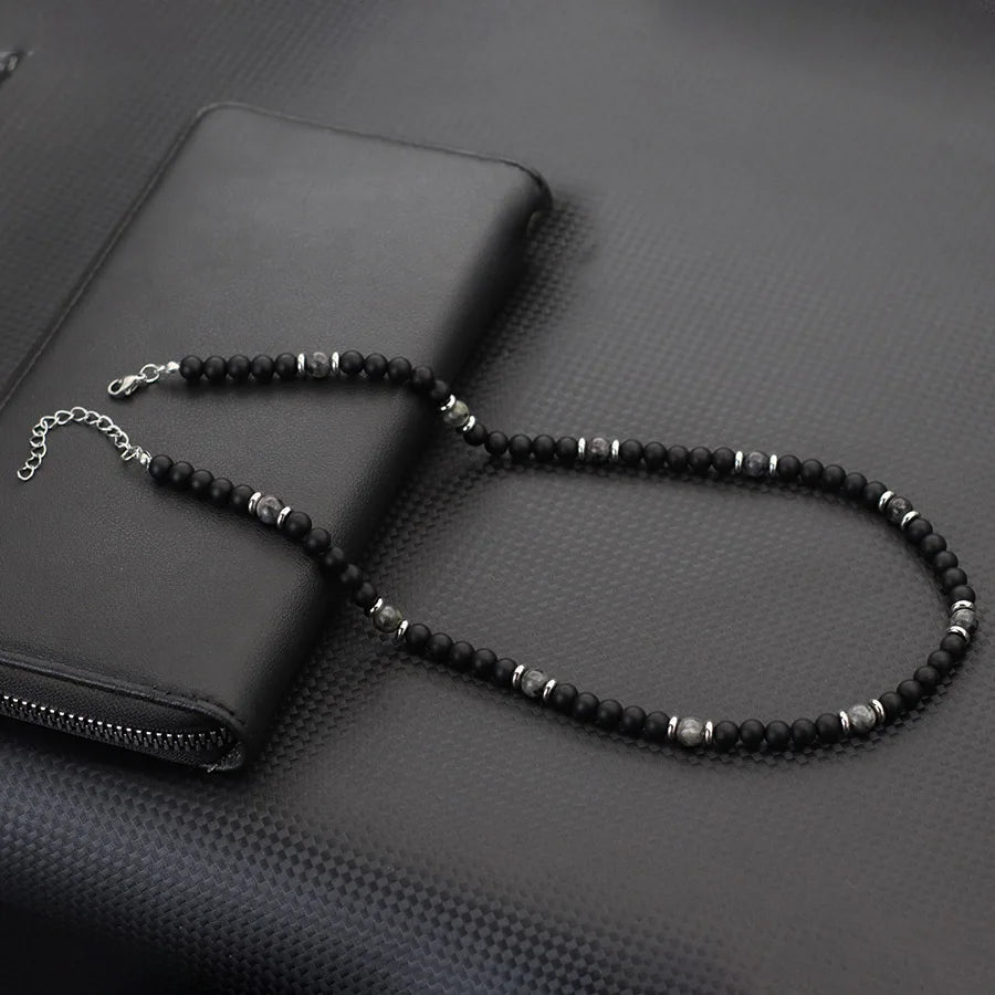 Collier Homme Pierres Naturelles