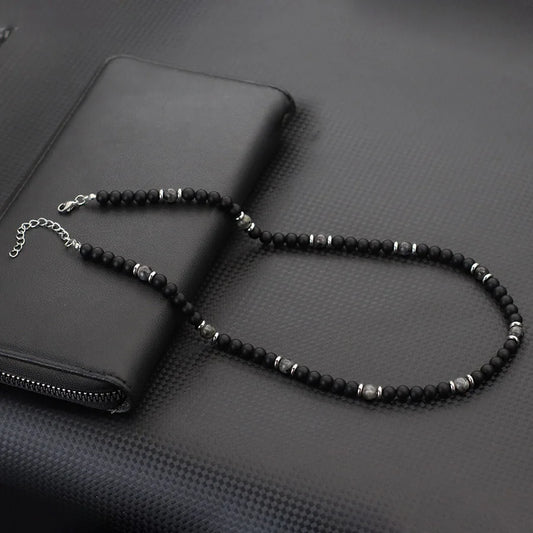 Collier Homme Pierres Naturelles
