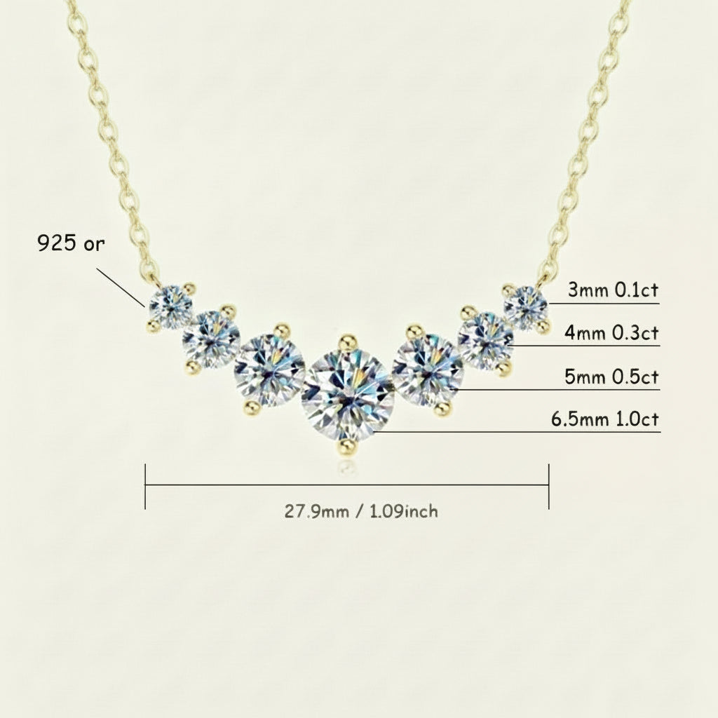 Collier Moissanite
