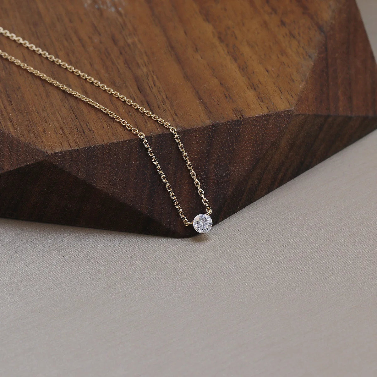 Collier Pendentif Moissanite