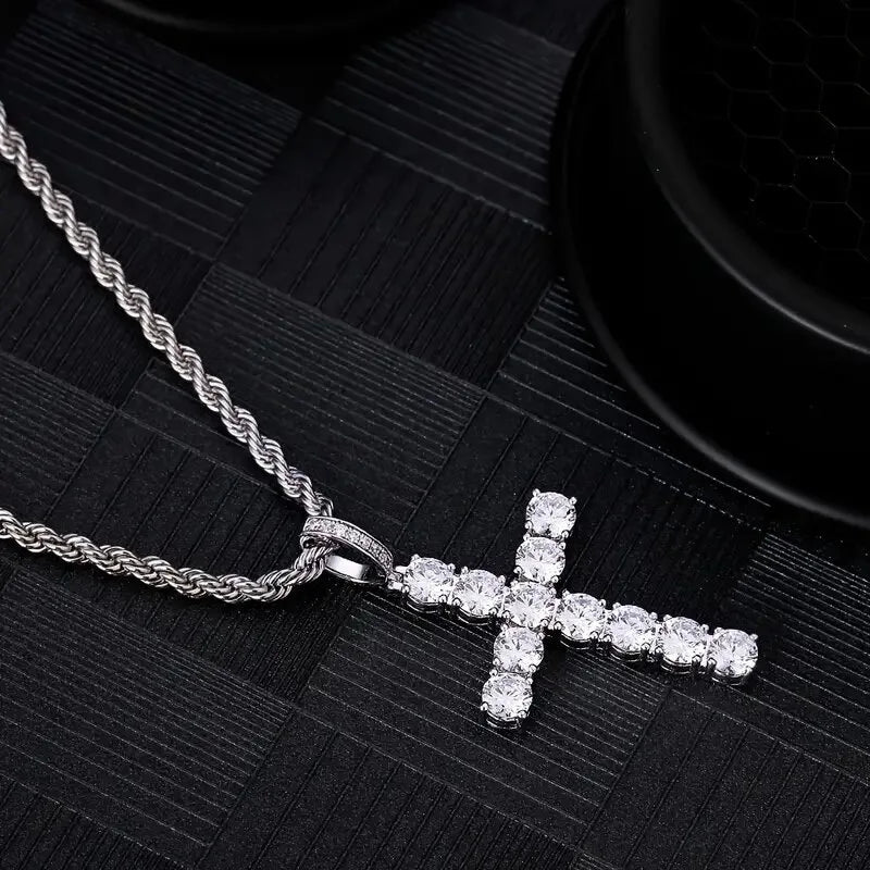Collier Croix Homme