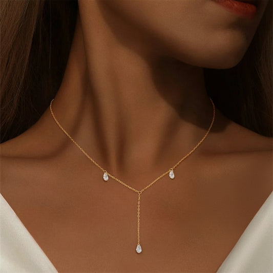 Collier Pendentif Goutte d'Eau