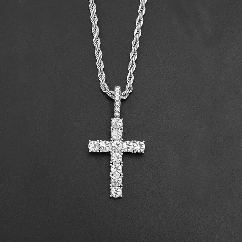 Collier Croix Homme