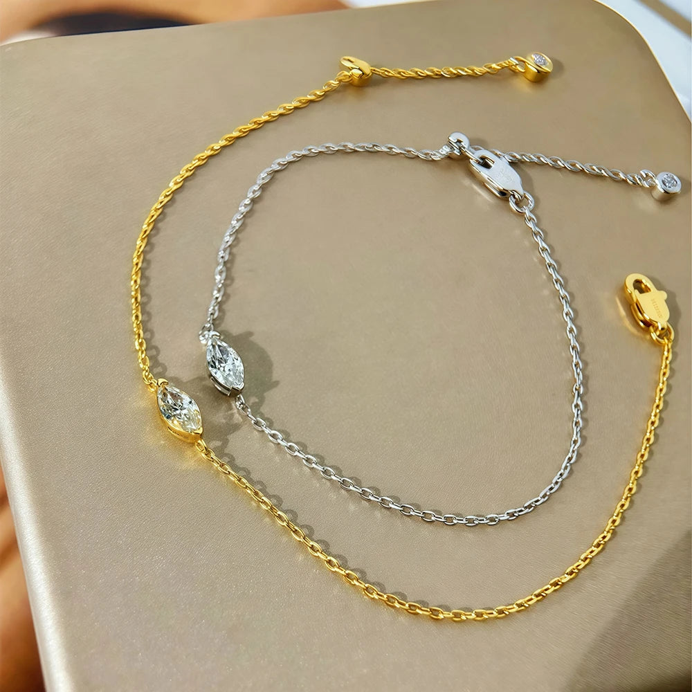 Bracelet Moissanite Solitaire