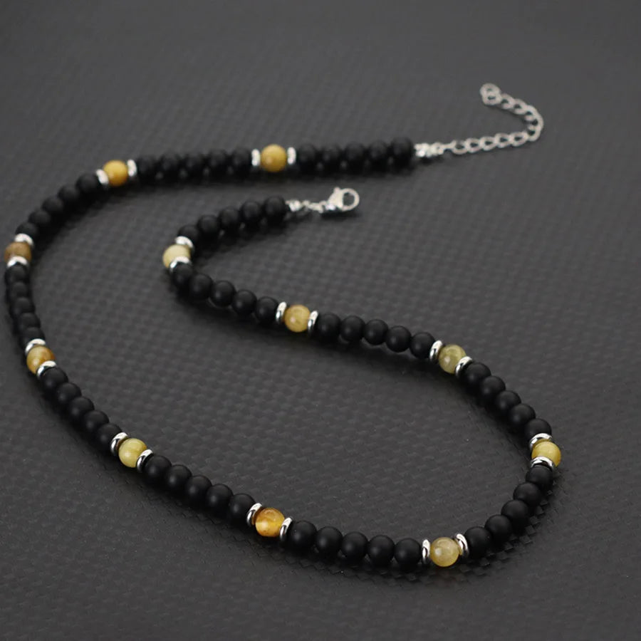 Collier Homme Pierres Naturelles