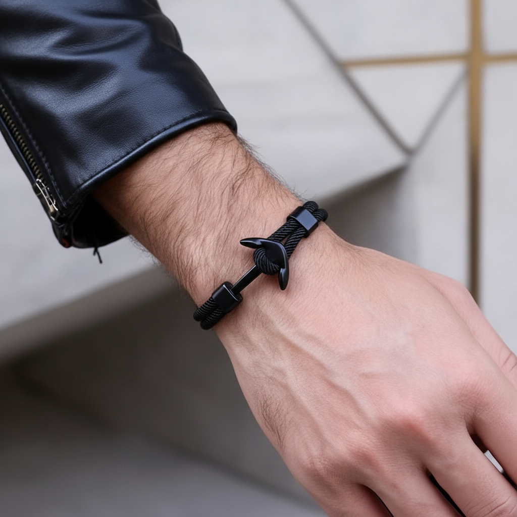 Bracelet Ancre Nautique Homme